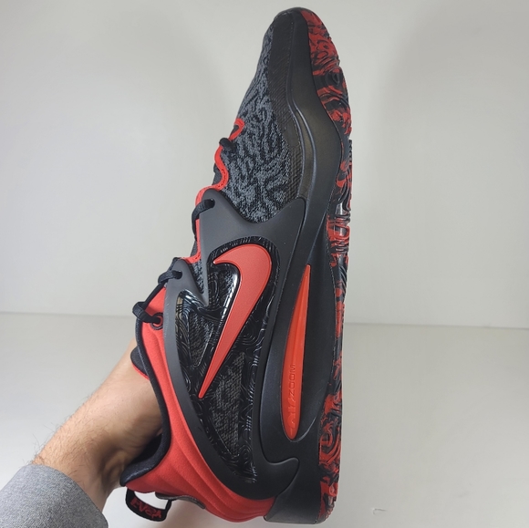 Nike KD 15 Bred Black University Red DC1975 003 Men’s Size Basketball Shoes - Picture 6 of 10